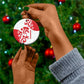 Morocco Christmas Ceramic Ornament Red Horse Santa Hat Arabesque Pattern a - African Pride