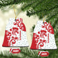 Morocco Christmas Ceramic Ornament Red Horse Santa Hat Arabesque Pattern a - African Pride