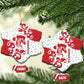 Morocco Christmas Ceramic Ornament Red Horse Santa Hat Arabesque Pattern a - African Pride