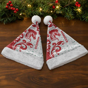 Morocco Christmas Santa Hat Red Horse Santa Hat Arabesque Pattern a - African Pride