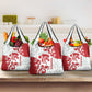 Morocco Christmas Grocery Bag Red Horse Santa Hat Arabesque Pattern a - African Pride
