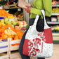 Morocco Christmas Grocery Bag Red Horse Santa Hat Arabesque Pattern a - African Pride