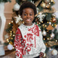 Morocco Christmas Kid Ugly Christmas Sweater Red Horse Santa Hat Arabesque Pattern a - African Pride