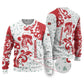Morocco Christmas Ugly Christmas Sweater Red Horse Santa Hat Arabesque Pattern a - African Pride