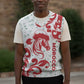 Morocco Christmas Knitted V-Neck Vest Red Horse Santa Hat Arabesque Pattern a - African Pride