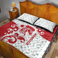 Morocco Christmas Quilt Bed Set Red Horse Santa Hat Arabesque Pattern a - African Pride