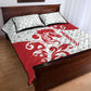 Morocco Christmas Quilt Bed Set Red Horse Santa Hat Arabesque Pattern a - African Pride