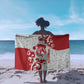Morocco Christmas Sarong Red Horse Santa Hat Arabesque Pattern a - African Pride