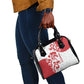 Morocco Christmas Shoulder Handbag Red Horse Santa Hat Arabesque Pattern a - African Pride