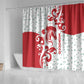 Morocco Christmas Shower Curtain Red Horse Santa Hat Arabesque Pattern a - African Pride