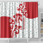 Morocco Christmas Shower Curtain Red Horse Santa Hat Arabesque Pattern a - African Pride