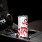 Morocco Christmas Skinny Tumbler Red Horse Santa Hat Arabesque Pattern a - African Pride