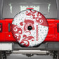 Morocco Christmas Spare Tire Cover Red Horse Santa Hat Arabesque Pattern a - African Pride