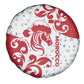 Morocco Christmas Spare Tire Cover Red Horse Santa Hat Arabesque Pattern a - African Pride