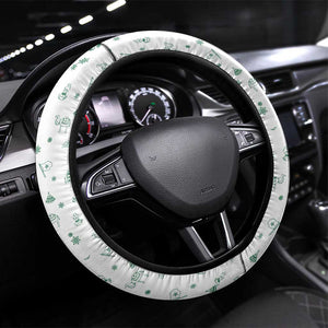 Morocco Christmas Steering Wheel Cover Red Horse Santa Hat Arabesque Pattern a - African Pride
