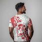 Morocco Christmas T shirt Red Horse Santa Hat Arabesque Pattern a - African Pride