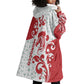 Morocco Christmas Wearable Blanket Hoodie Red Horse Santa Hat Arabesque Pattern a - African Pride