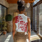 Morocco Christmas Women Sleeveless Polo Shirt Red Horse Santa Hat Arabesque Pattern a - African Pride