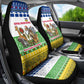 Central African Republic Christmas Car Seat Cover Santa and Safari Animals Baobab Trees Snowflakes - African Pride