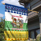 Central African Republic Christmas Garden Flag Santa and Safari Animals Baobab Trees Snowflakes - African Pride