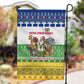 Central African Republic Christmas Garden Flag Santa and Safari Animals Baobab Trees Snowflakes - African Pride