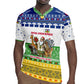 Central African Republic Christmas Rugby Jersey Santa and Safari Animals Baobab Trees Snowflakes - African Pride