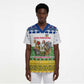 Central African Republic Christmas Scrub Top Santa and Safari Animals Baobab Trees Snowflakes - African Pride
