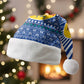 Central African Republic Christmas Santa Hat Drumming Beat of Joy Tribal Pattern and Snowflakes - African Pride