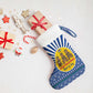 Central African Republic Christmas Stocking Drumming Beat of Joy Tribal Pattern and Snowflakes - African Pride
