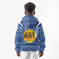 Central African Republic Christmas Kid Hoodie Drumming Beat of Joy Tribal Pattern and Snowflakes - African Pride