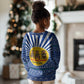 Central African Republic Christmas Kid Ugly Christmas Sweater Drumming Beat of Joy Tribal Pattern and Snowflakes - African Pride