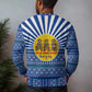 Central African Republic Christmas Ugly Christmas Sweater Drumming Beat of Joy Tribal Pattern and Snowflakes - African Pride
