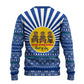 Central African Republic Christmas Ugly Christmas Sweater Drumming Beat of Joy Tribal Pattern and Snowflakes - African Pride