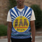 Central African Republic Christmas Knitted V-Neck Vest Drumming Beat of Joy Tribal Pattern and Snowflakes - African Pride
