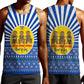 Central African Republic Christmas Men Tank Top Drumming Beat of Joy Tribal Pattern and Snowflakes - African Pride