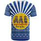 Central African Republic Christmas T shirt Drumming Beat of Joy Tribal Pattern and Snowflakes - African Pride