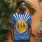 Central African Republic Christmas T shirt Drumming Beat of Joy Tribal Pattern and Snowflakes - African Pride
