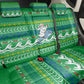 Comoros Christmas Back Car Seat Cover Santa Riding Dolphin Ocean Waves Crescent Moon - African Pride