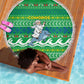 Comoros Christmas Beach Blanket Santa Riding Dolphin Ocean Waves Crescent Moon - African Pride