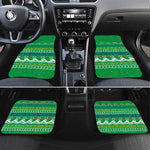 Comoros Christmas Car Mats Santa Riding Dolphin Ocean Waves Crescent Moon - African Pride