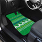 Comoros Christmas Car Mats Santa Riding Dolphin Ocean Waves Crescent Moon - African Pride