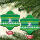 Comoros Christmas Ceramic Ornament Santa Riding Dolphin Ocean Waves Crescent Moon - African Pride