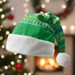 Comoros Christmas Santa Hat Santa Riding Dolphin Ocean Waves Crescent Moon - African Pride