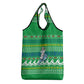 Comoros Christmas Grocery Bag Santa Riding Dolphin Ocean Waves Crescent Moon - African Pride