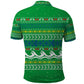 Comoros Christmas Polo Shirt Santa Riding Dolphin Ocean Waves Crescent Moon - African Pride