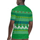 Comoros Christmas Rugby Jersey Santa Riding Dolphin Ocean Waves Crescent Moon - African Pride