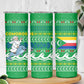 Comoros Christmas Skinny Tumbler Santa Riding Dolphin Ocean Waves Crescent Moon - African Pride