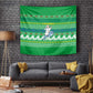 Comoros Christmas Tapestry Santa Riding Dolphin Ocean Waves Crescent Moon - African Pride