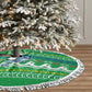 Comoros Christmas Tree Skirt Santa Riding Dolphin Ocean Waves Crescent Moon - African Pride