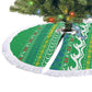 Comoros Christmas Tree Skirt Santa Riding Dolphin Ocean Waves Crescent Moon - African Pride